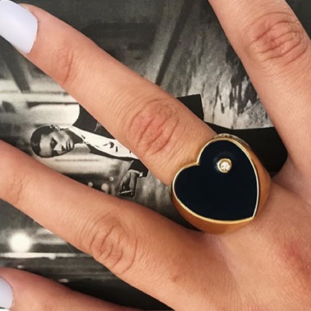 SOLD Marc Jacobs Black Heart Ring 🖤